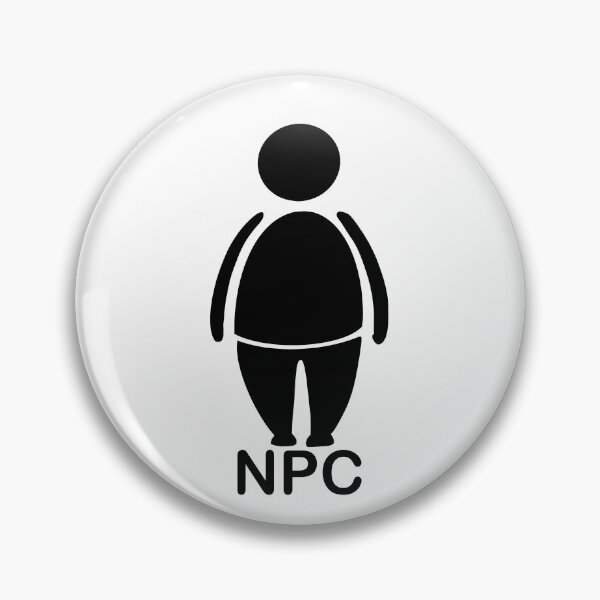 Item preview, I am an NPC - Funny Internet Culture Design designed and sold by Balkan Doodles.