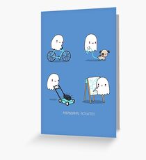 Paranormale Aktivitäten Grußkarte