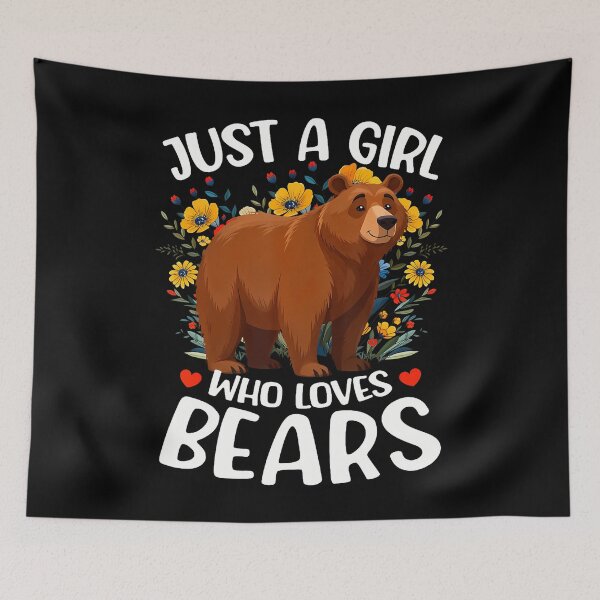 Item preview, Just A Girl Who Loves Bears Aesthetic Flower Bear designed and sold by MariaEdna1.