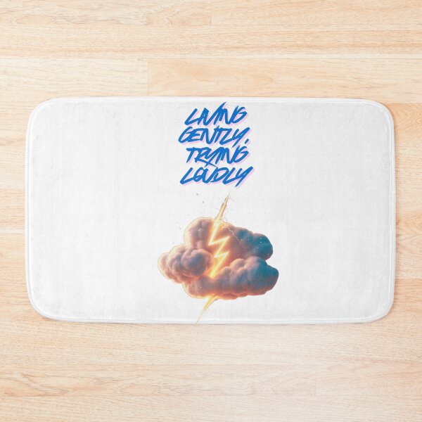 Item preview, Living Gently Trying Loudly daily motivation designed and sold by SloganSauce.