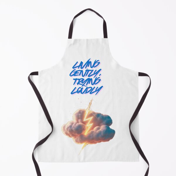 Item preview, Living Gently Trying Loudly daily motivation designed and sold by SloganSauce.