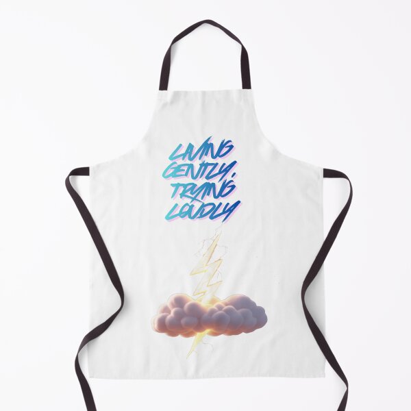 Item preview, Living Gently Trying Loudly positive mindset designed and sold by SloganSauce.