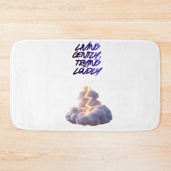 Item preview, Living Gently Trying Loudly modern lifestyle designed and sold by SloganSauce.