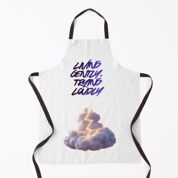 Item preview, Living Gently Trying Loudly modern lifestyle designed and sold by SloganSauce.