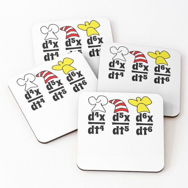 Item preview, Funny Nerdy Higher Derivatives Snap Physics Math Teacher Black Text designed and sold by MathWare MathClips.