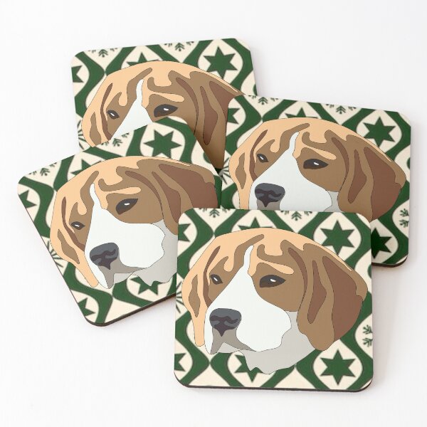 Item preview,  Green Beagle pattern  designed and sold by LeahcarsArt.