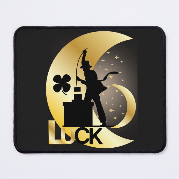 Item preview, Chimney Sweep Good Luck Charm - Clover & Moon design. designed and sold by LunaPrintCo.