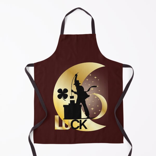 Item preview, Chimney Sweep Good Luck Charm - Clover & Moon design. designed and sold by LunaPrintCo.