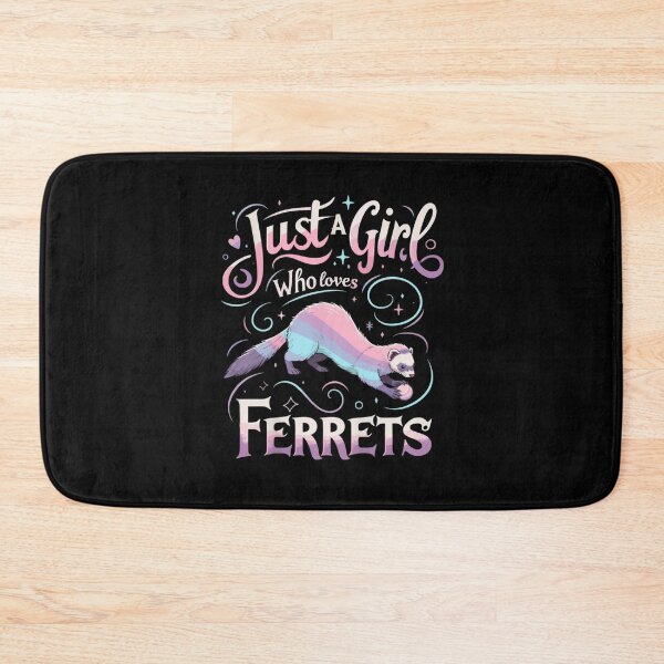 Item preview, Just A Girl Who Loves Ferrets Ferret Lover designed and sold by Gogetgiggles.