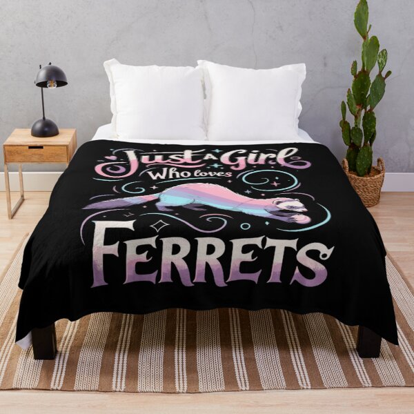 Item preview, Just A Girl Who Loves Ferrets Ferret Lover designed and sold by Gogetgiggles.