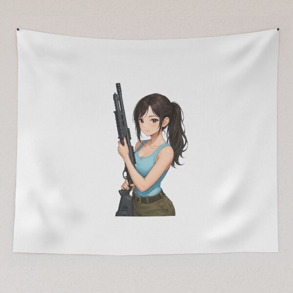 Item preview, Shotgun Girl – Beauty with Firepower designed and sold by RAWLIFEGRAPHIC.