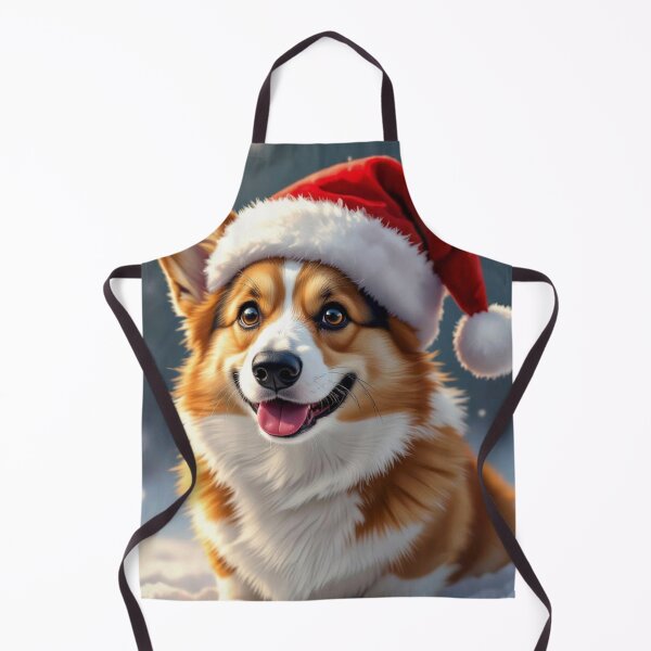 Item preview, Festive Corgi in Santa Hat designed and sold by Wags & Tails.