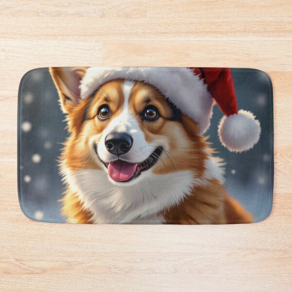 Item preview, Festive Corgi in Santa Hat designed and sold by Wags & Tails.