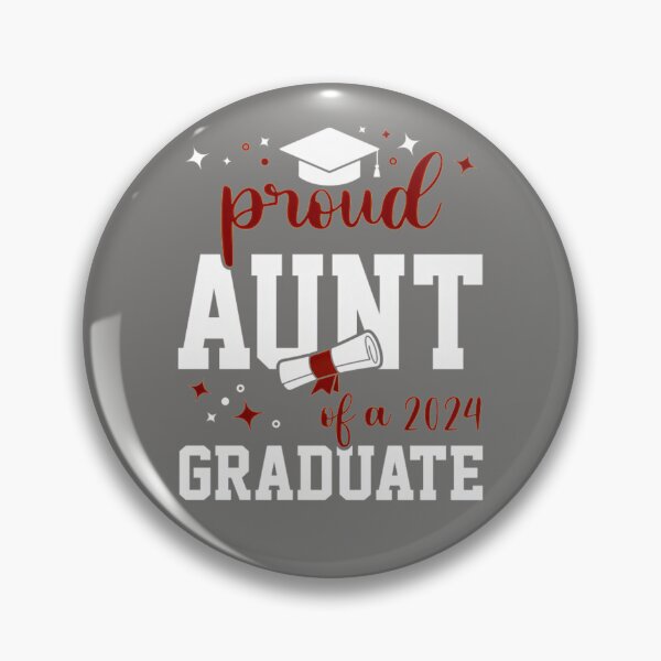 Item preview, PROUD-AUNT-OF-A-GRADUATE-CLASS-OF-2024-GRADUATION-T-SHIRT designed and sold by JonasLangenb.