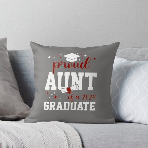 Item preview, PROUD-AUNT-OF-A-GRADUATE-CLASS-OF-2024-GRADUATION-T-SHIRT designed and sold by JonasLangenb.
