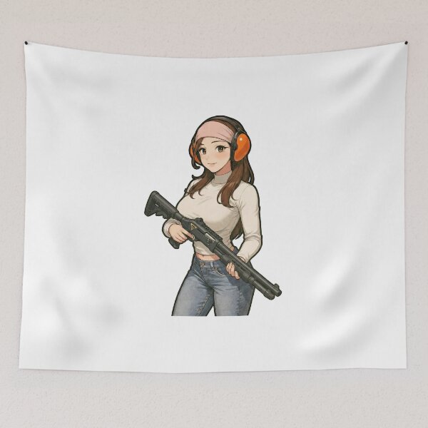 Item preview, Shotgun Girl – Beauty with Firepower designed and sold by RAWLIFEGRAPHIC.