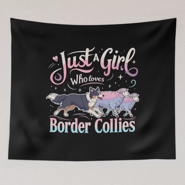 Item preview, Just A Girl Who Loves Border Collies designed and sold by Gogetgiggles.
