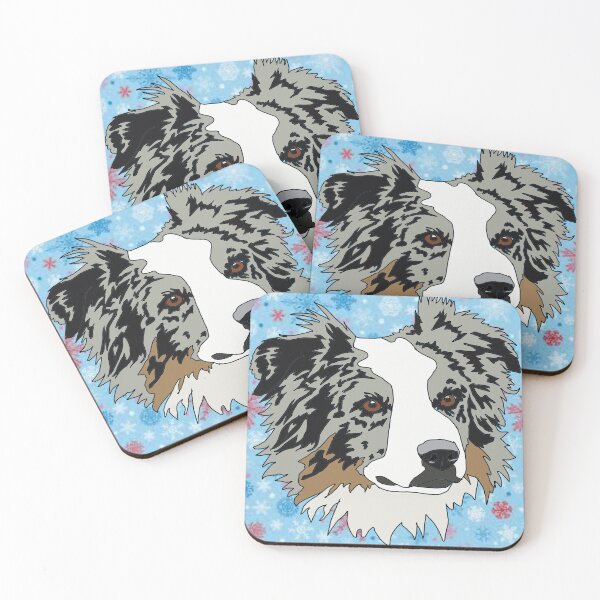 Item preview, Copy of Border Collie or Aussie winter pattern designed and sold by LeahcarsArt.