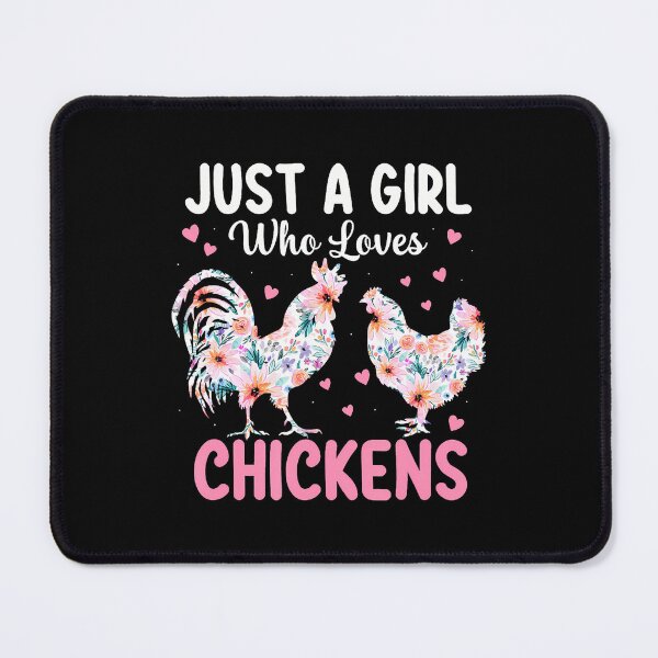 Item preview, Just A Girl Who Loves Chickens Cute Chicken Lover Farm designed and sold by MariaEdna1.