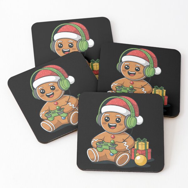 Item preview, Funny Christmas Gamer Gingerbread Gaming Design designed and sold by FreshVibe Prints.