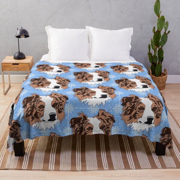 Item preview, Copy of Copy of Border Collie or Aussie winter pattern designed and sold by LeahcarsArt.