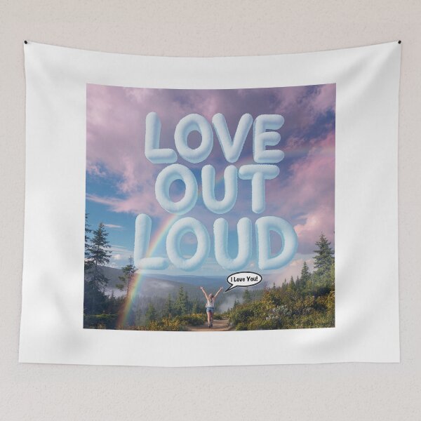 Item preview, Love Out Loud Print designed and sold by Lichentroupe63.