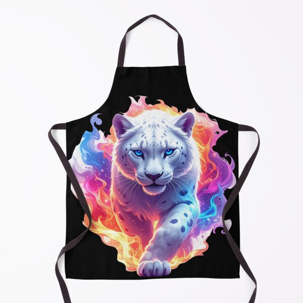 Item preview, A glowing neon white tiger T-shirt|Art designed and sold by Alicjareign.