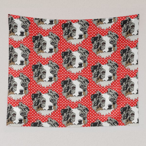 Item preview, Copy of Border Collie or Aussie winter pattern designed and sold by LeahcarsArt.