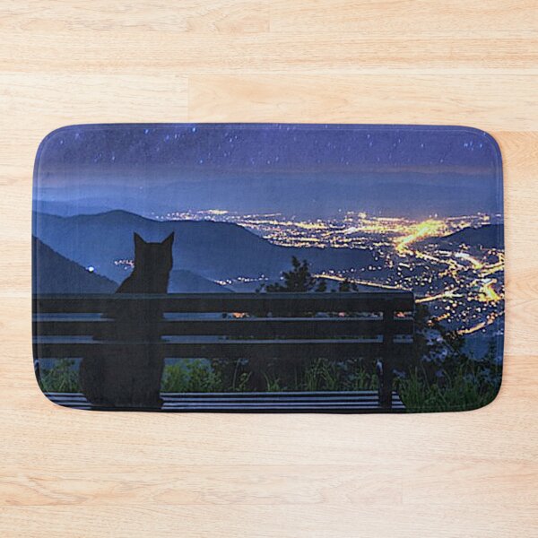 Item preview, Black Cat Blue City designed and sold by Kwandry.