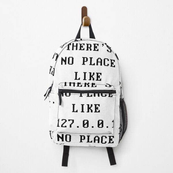 Item preview, Funny Nerdy There's No Place Like 127.0.0.1 Programmer Computer Science Teacher Black Text designed and sold by MathWare MathClips.