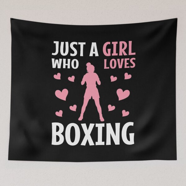 Item preview, Just A Girl Who Loves Boxing designed and sold by Gogetgiggles.