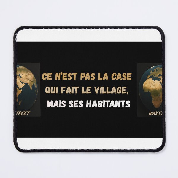 Item preview, Inspiring African quote – “It’s not the house that makes the village, but its inhabitants” designed and sold by WaxStreet.