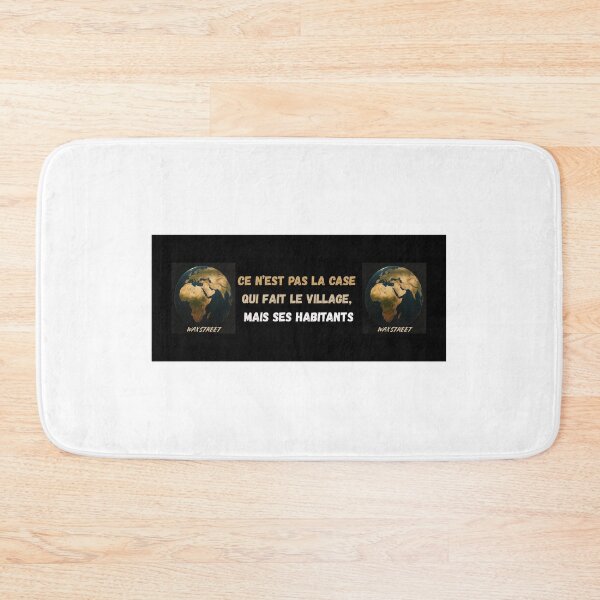 Item preview, Inspiring African quote – “It’s not the house that makes the village, but its inhabitants” designed and sold by WaxStreet.