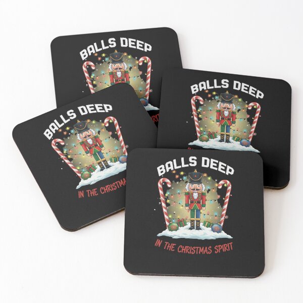 Item preview, Balls Deep in the Christmas Spirit Funny Design designed and sold by RNTStudio.