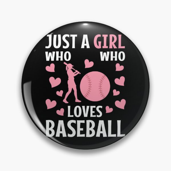Item preview, Just A Girl Who Loves Baseball Softball Player designed and sold by Gogetgiggles.