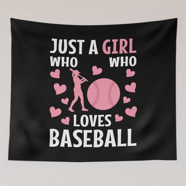 Item preview, Just A Girl Who Loves Baseball Softball Player designed and sold by Gogetgiggles.
