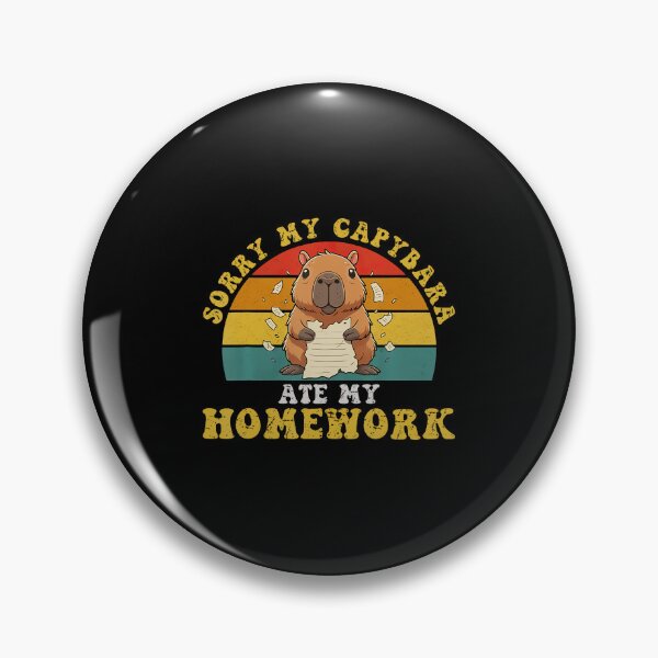 Item preview, Funny Capybara Ate My Homework School Humor designed and sold by CharlotteTerri.