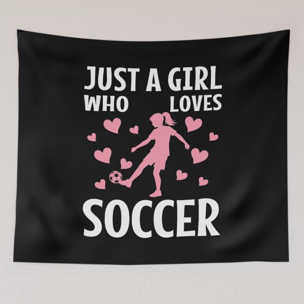 Item preview, Just A Girl Who Loves Soccer designed and sold by Gogetgiggles.