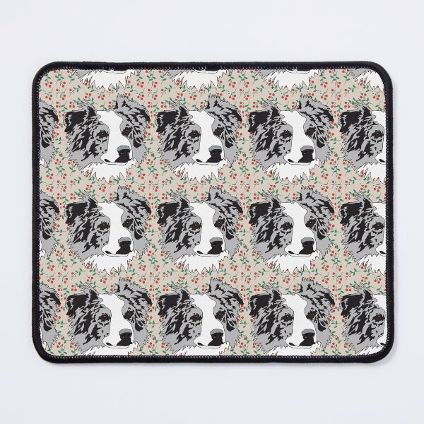 Item preview, Merle Border Collie or Aussie winter pattern designed and sold by LeahcarsArt.