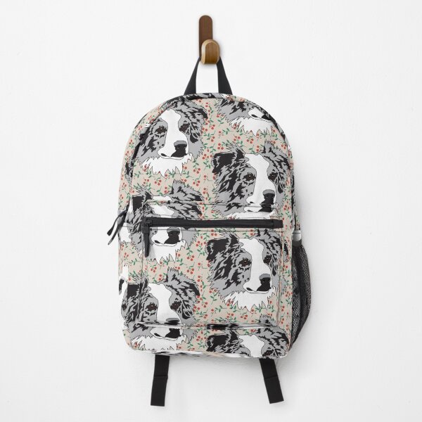 Item preview, Merle Border Collie or Aussie winter pattern designed and sold by LeahcarsArt.