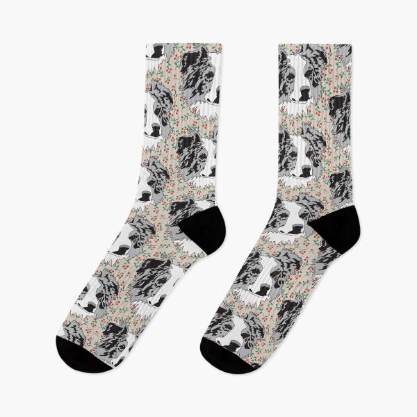 Item preview, Merle Border Collie or Aussie winter pattern designed and sold by LeahcarsArt.
