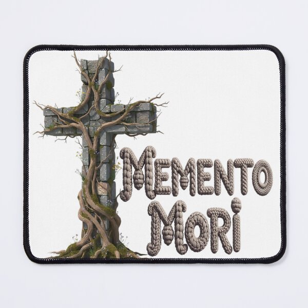 Item preview, Knitted Memento Mori and Stone Cross designed and sold by newvisionart191.