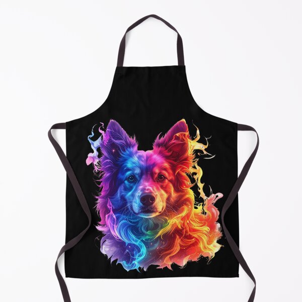Item preview, Celestial Dog Spirit: Rainbow Aura Portrait T-shirt|Art designed and sold by Alicjareign.