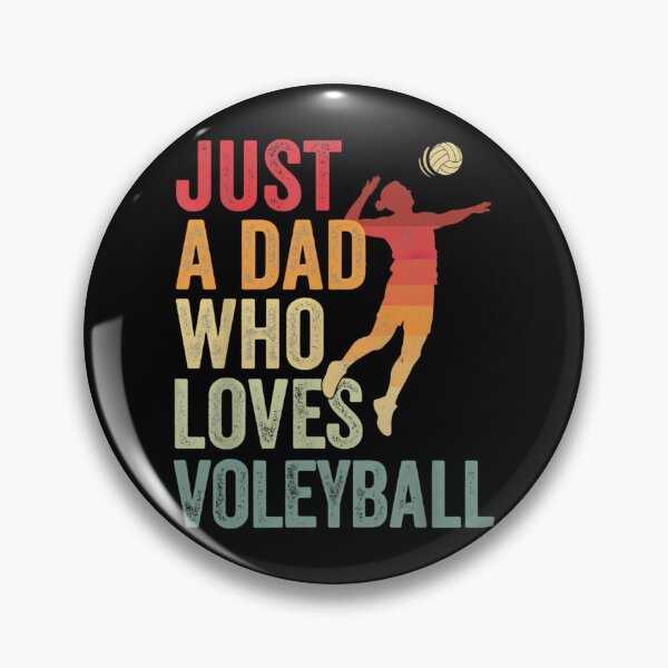 Item preview, Just A Dad Who Loves Volleyball designed and sold by Gogetgiggles.
