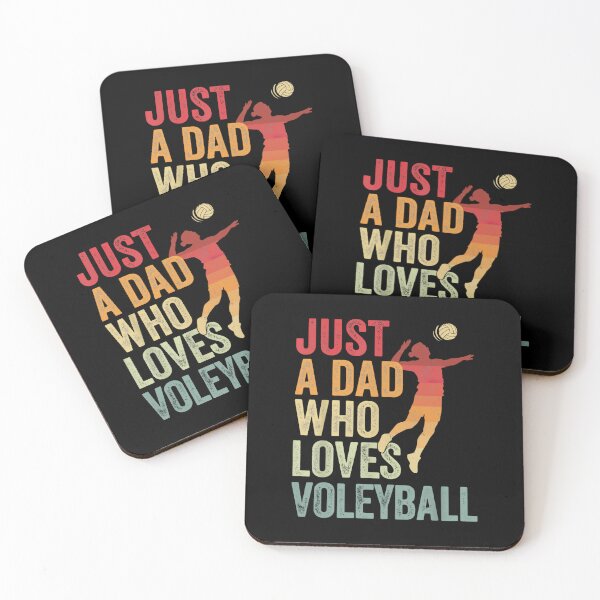 Item preview, Just A Dad Who Loves Volleyball designed and sold by Gogetgiggles.