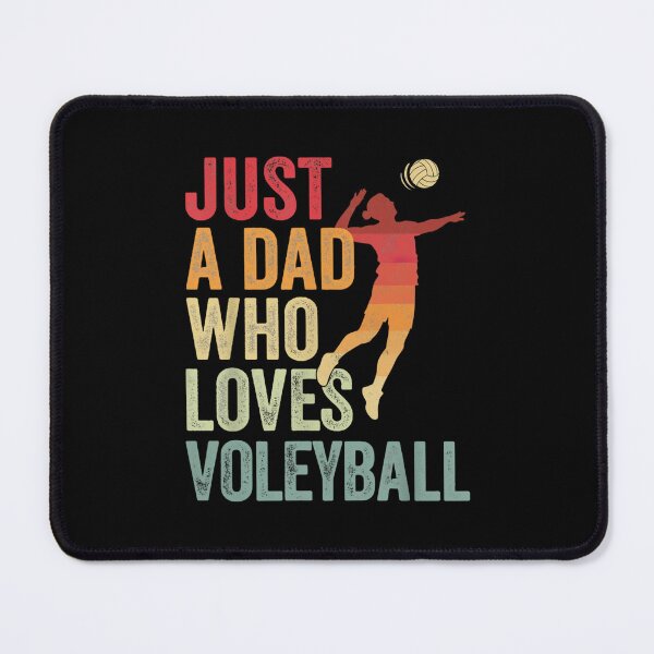 Item preview, Just A Dad Who Loves Volleyball designed and sold by Gogetgiggles.