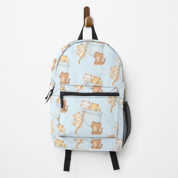 Item preview, Kawaii Pocket Kittens – Sweet and Playful Cat Design designed and sold by Passacagliabusra.