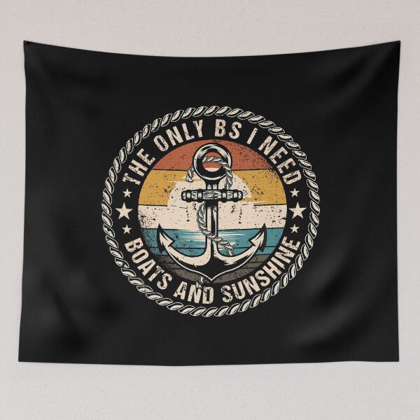 Item preview, The Only Bs I Need Boats And Sunshine Boating Captain designed and sold by CharlotteTerri.