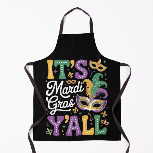 Item preview, It’s Mardi Gras Y’all Carnival Mask Design designed and sold by FreshVibe Prints.