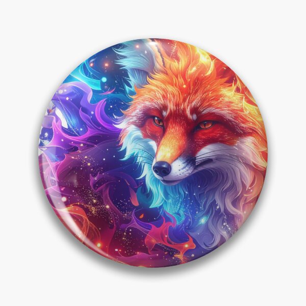 Item preview, Cosmic Fire Fox Celestial Neon Flame T-shirt|Art designed and sold by Alicjareign.